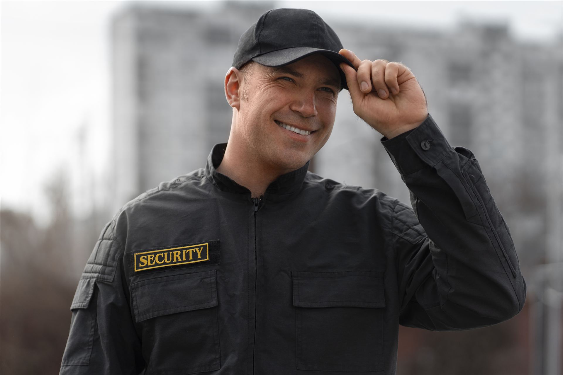 Profesional de seguridad en funciones de vigilancia